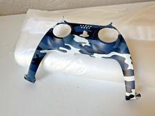 PS5 Controller Decorative Trim Shell Custom Face Plate Cover Blue Camo
