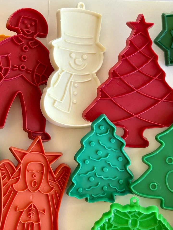 Lote mixto de 20 cortadores de galletas de plástico HALLMARK vacaciones Acción de Gracias Navidad usados en excelente estado Foto 4 de 4