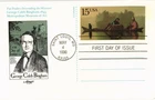 Dr Jim Stamps Bingham Fur Traders Descending Art Artmaster First Day Postcard
