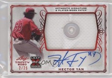 2020 Leaf Trinity Patch Auto Red 2/25 Hector Yan #PA-HY1 Patch Auto 0nr3