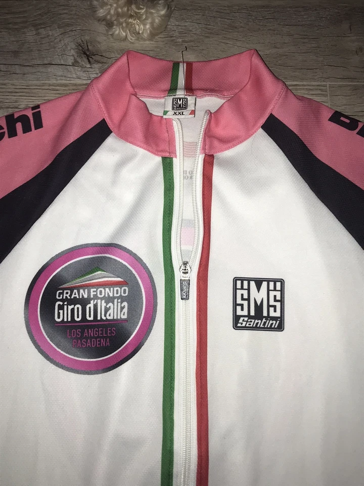 Новая без ценников редкая велосипедная футболка Gran Fondo Giro d'Italia SMS Santini XXL 2XL - Изображение 2 из 4