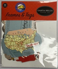 Echo Park & Carta Bella Ephemera Packs for Scrapbooks & Cards - Your Choice