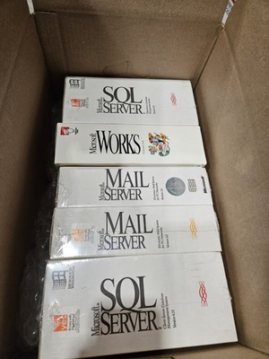 #ad Vintage Microsoft Software Lot – SQL Server Mail Server VAX VMS RARE $129.99