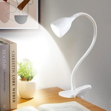 Desk Lamp for Home Office - Clip on Reading Light and Bed Headboard Clamp Lam...