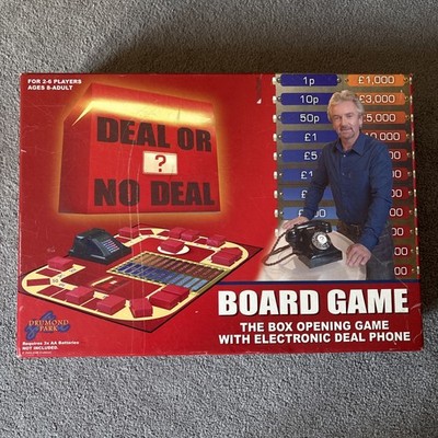 Deal or No Deal Brettspiel mit elektronischem Deal Telefon Drumond Park 100% vollständig