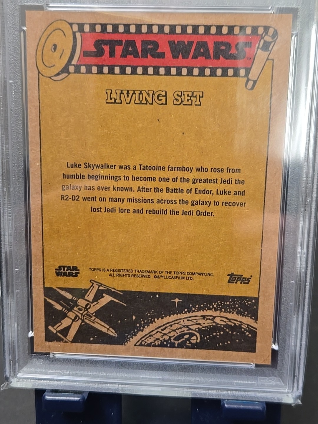 2022 STAR WARS Luke Skywalker, The Mandalorian Topps PSA Gem Mint 10 Card view 6