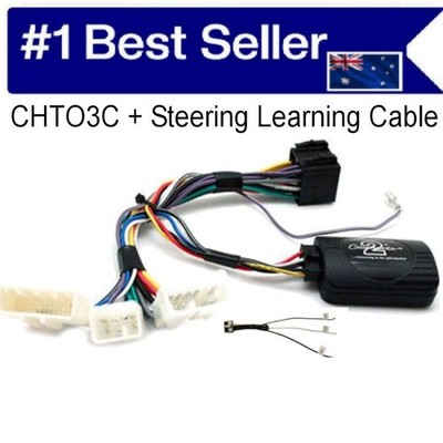 FOR PRADO 2014-17 STEERING WHEEL ADAPTER + LEARNING CABLE  AERPRO CHTO3C