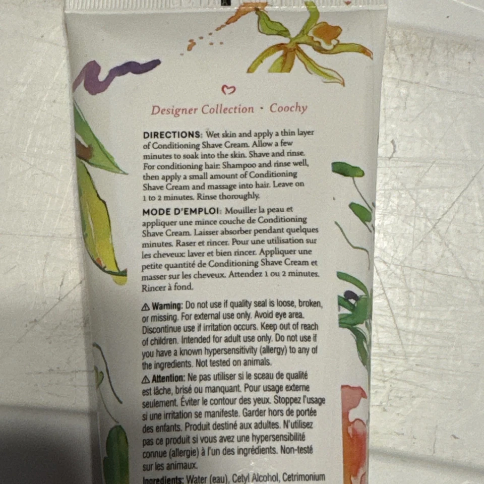 PURE ROMANCE Coochy - Berros y Lirios - Crema de Afeitar Acondicionadora 8 fl. oz. Foto 4 de 4