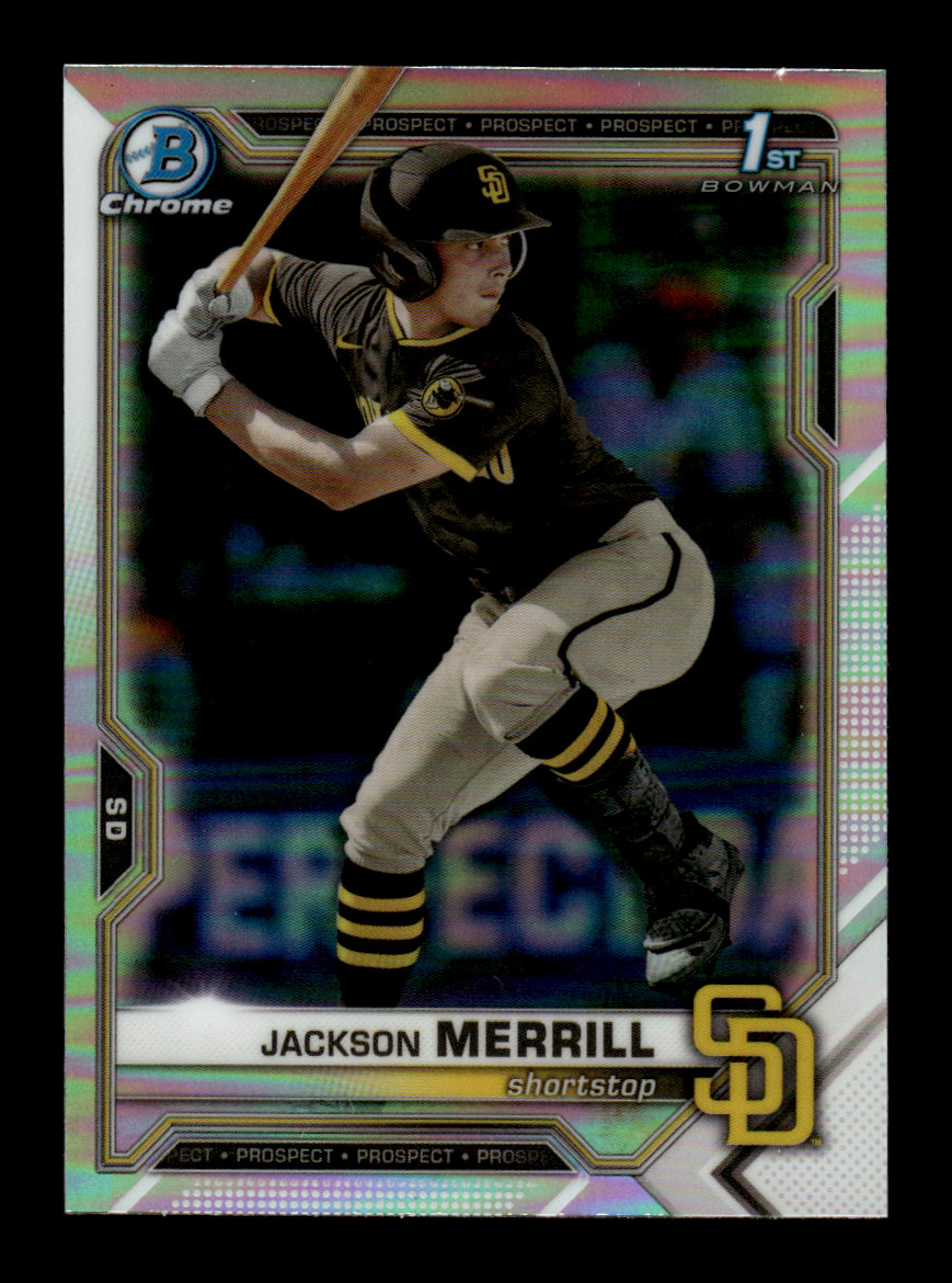 2021 Bowman Draft Chrome Jackson Merrill #BDC-119 1st Bowman Refractor