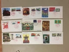 Nine Japan fdc with two stamps