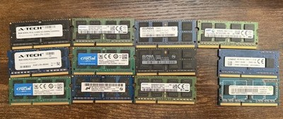 88GB Mixed DDR3 DDR3L SODIMM Laptop RAM Lot 10x8GB 2x4GB PC3L-12800S 1600MHz