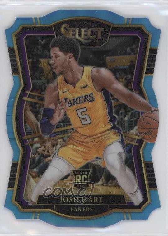 2017 Panini Select Premier Level Light Blue Die-Cut Prizm 40/185 Josh Hart 5w5