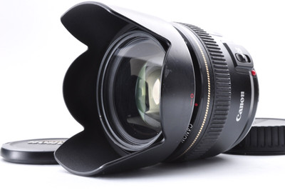 [NMint w/caps Hood,Filter] Canon EF 28mm f/1.8 USM Wide Angle Lens From JPN#484