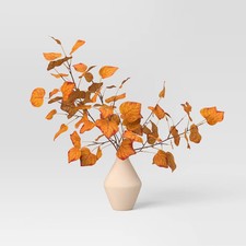Large Orange Fall Leaf Artificial Plants Arra...