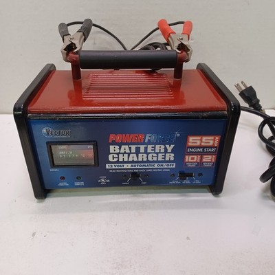 Vector VEC074 Power Force Car Battery Charger 12-volt 2/10 w 55 Amp ((E3-))