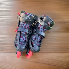 Rollerblade USA Microblade Boys Adjustable Fitness Inline Skate - Black/Red