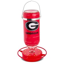 Hummer's Galore - 32 oz. Glass Hummingbird Feeder w/ UV Resistant Plastic Wra...