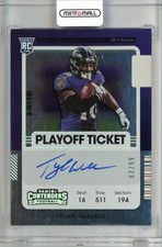 2021 Panini Contenders Tylan Wallace Rookie Playoff Ticket Auto /99 Card