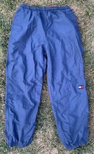 Vtg Y2K Tommy Hilfiger Men  s M Nylon Windbreaker Pants Navy Blue