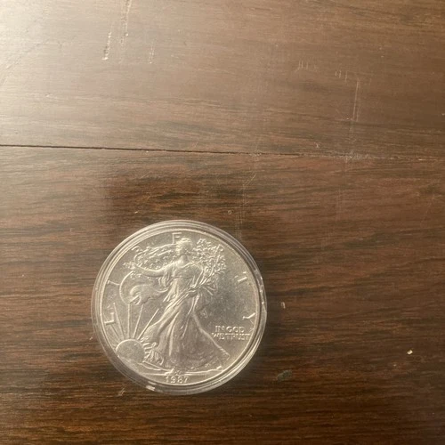 1987 Uncirculated Silver Eagle $ very nice