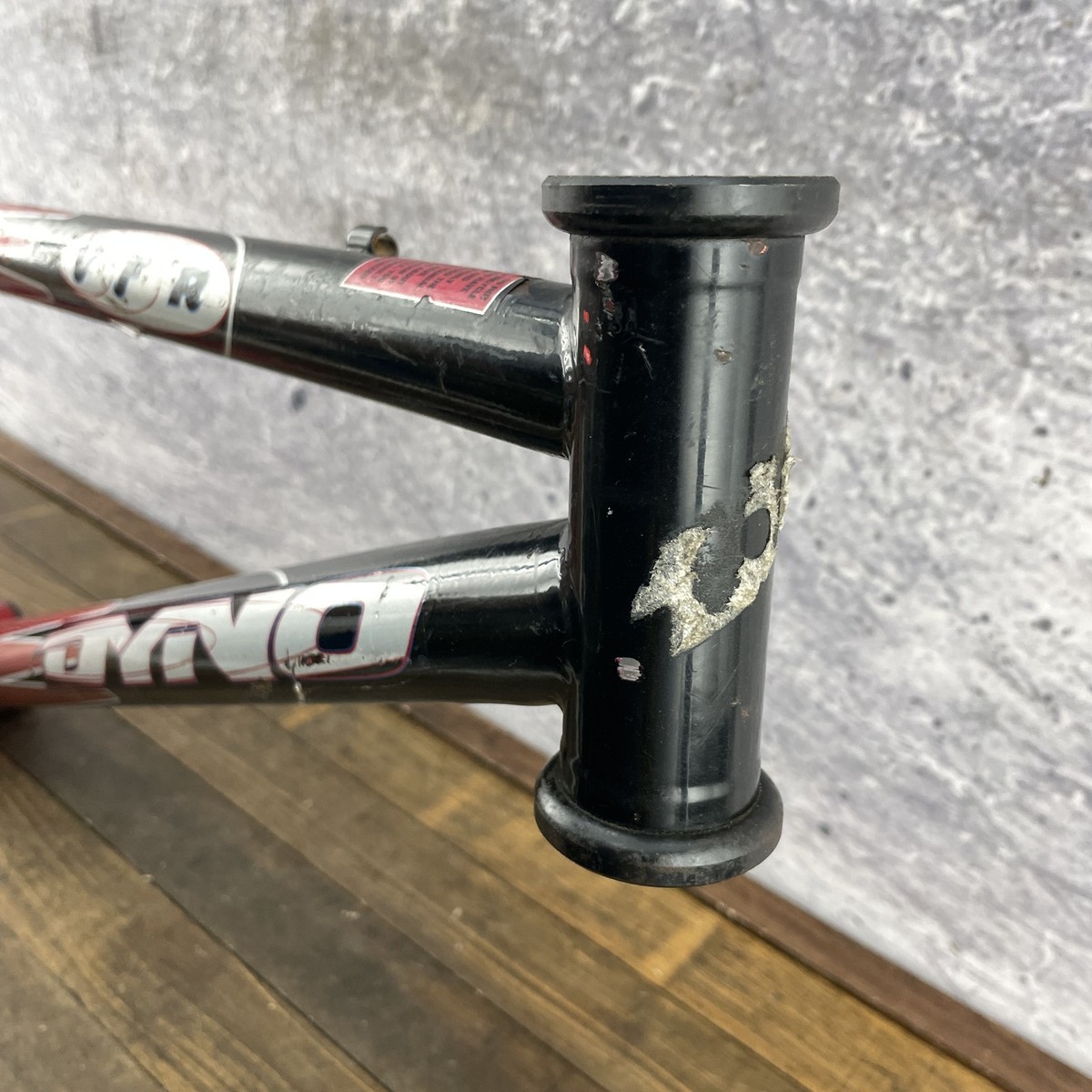 Vintage Dyno VFR BMX Bike Frame 20in Red Black Flatoval 3D Dropout