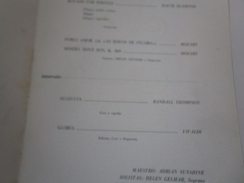 LIsbon classic music concert programme 1966 conductor Adrian Sunshine - Picture 5 of 6