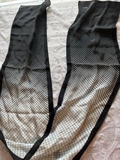 Sacha Black White Polka Dot Stripes Rectangle Scarf Sz 8 X 49