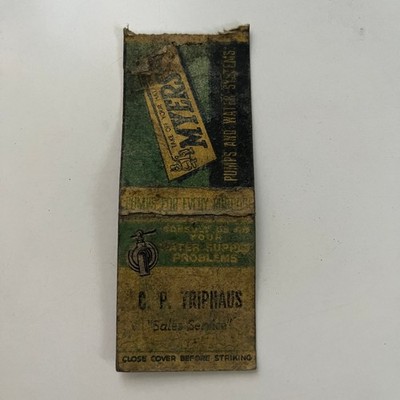 Myers C. P. Triphaus Pumps and Water Systems Vintage Matchbook Cover SMB17-6