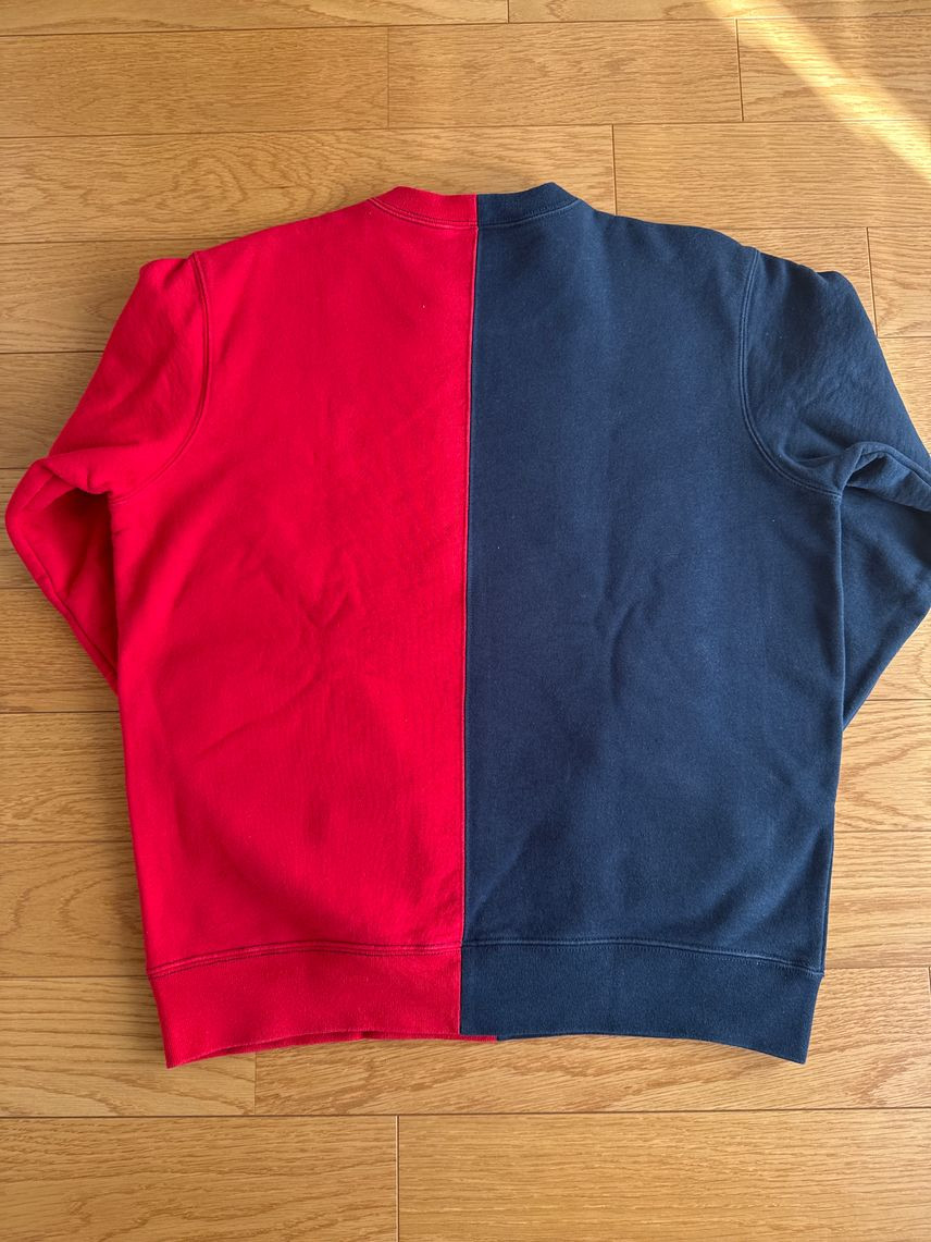 スウェット・トレーナー Supreme Split Crewneck Sweatshirt Navy Supreme Split Crewneck Sweatshirt Navy | eBay