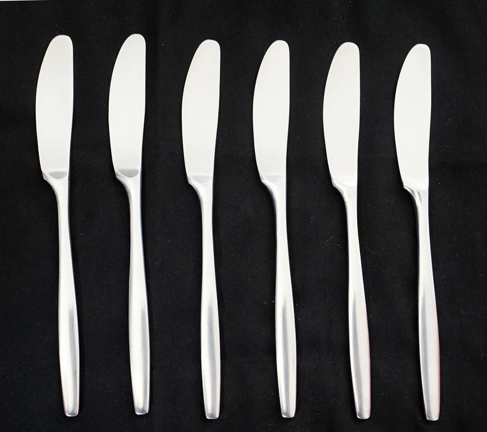 Dansk Variation V Butter Knives Set of 6  flatware hard to find - Image 2 of 3