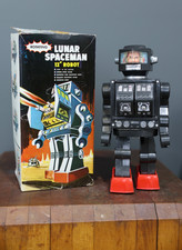 1960's Lunar Spaceman Robot toy by Mego Hong Kong w/ Original Box Battery Op