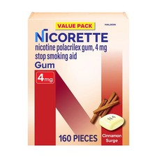 Nicorette Nicotine Gum, 4 Mg, Cinnamon Surge, 160 Count Exp 05/2028