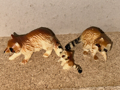 Altfiguren Tierfamilien 70 er Jahre  Waschbär - Familie Original Varianten