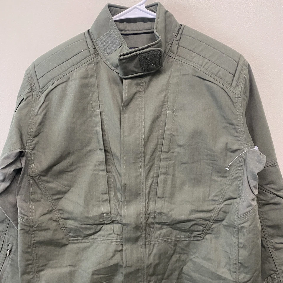 5.11 Tactical Shirt Mens Small XPRT Series Green Work Long Sleeve Full Zip NEW - Image 3 of 4