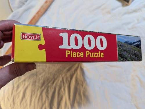 Vintage Hoyle 1000 Piece Jigsaw Puzzle Mt. Rainer Washington Flowers NEW SEALED - Picture 5 of 8