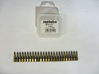 Metabo Bit Set Bit Sortiment Bit Box Bits Bohrersortiment 25 Teile Art. 6.31557