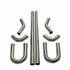 8pcs 2.5 Inch Custom Exhaust Pipe Kit Tubing Mandrel Bend Straight U 90 Piping 8pcs 2.5 Inch Custom Exhaust Pipe Kit Tubing Mandrel Bend Straight U 90 Piping