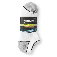 AND1® Men's Pro Platinum No Show Socks 6-Pack " FRESH~HIGH PERFORMANCE "  A1NS06
