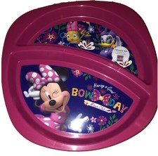 Disney Minnie Mouse Toddler Plate Sectioned Plate Pink Kids Plate