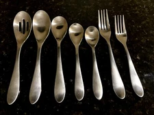 Food Network BASIL Satin Stainless Flatware Silverware PICK YOUR CHOICE