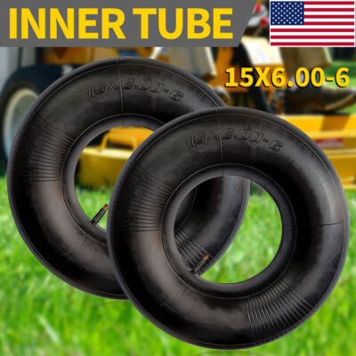Coppia Tubi Interni Pneumatici 15x6,00-6 Rasaerba 15X6-6, 15X6x6, 15 - Foto 6