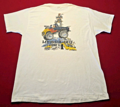 Vintage 80's Team Toyota Truck 4x4 Looking out for #1 T Shirt ANVIL USA XTRA CAB