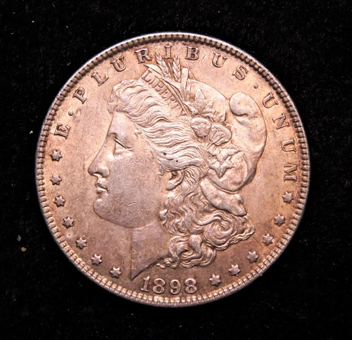 1898 Morgan Silver Dollar  AU+