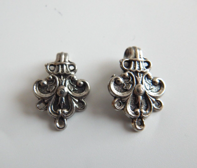 5 TINN-PER NORWAY PEWTER ORNATE FILIGREE CLOAK/CARDIGAN CLASPS