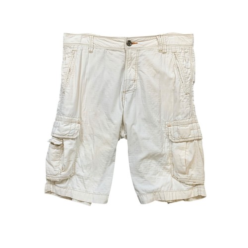 Tommy Bahama Shorts Herren 33 schneeweiß Baumwolle Cargo Taschen leicht Outdoor