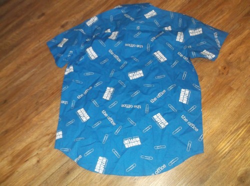 Camisa Para Hombre THE OFFICE Dunder Mifflin Manga Corta Botón Delantero Talla XL - Imagen 5 de 6