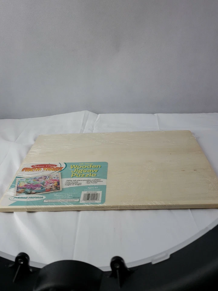 Melissa & Doug Fresh Start Mermaid Fantasea Wooden Jigsaw Puzzle 48 Pieces - Image 3 of 4