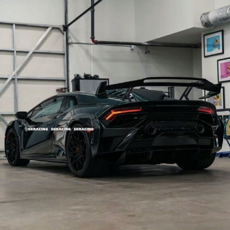 Dry Carbon Fiber Rear Trunk Spoiler Wing Body Kits Fits