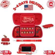 Hard Travel Case for Hori Nintendo Switch Split Pad Pro Handheld Controller- RED