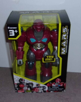 Cybotronix MARS Red Revo Walking Robot New in box 7'' Motorized Attack Robo Squad